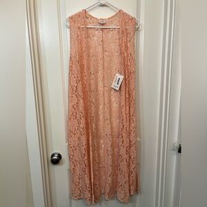 NWT LuLaRoe Joy Lace Duster Vest
